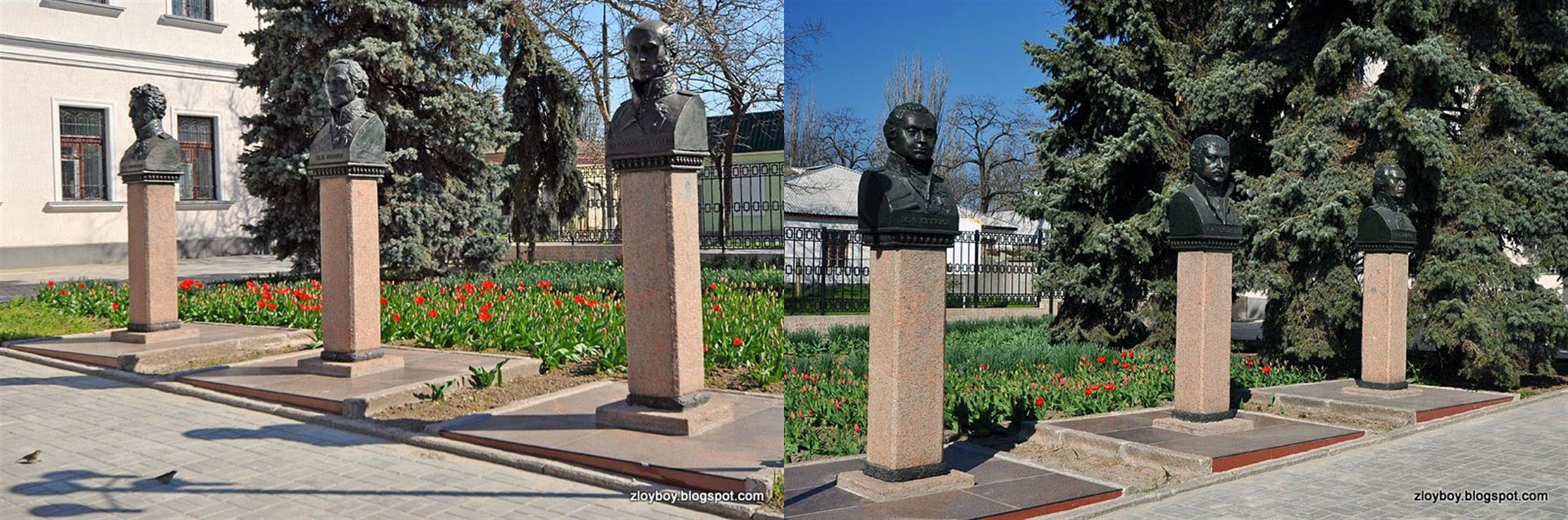 Алея бюстів воєначальників російсько-турецької війни 1787-1791 р. біля військово-історичного музею. Очаків